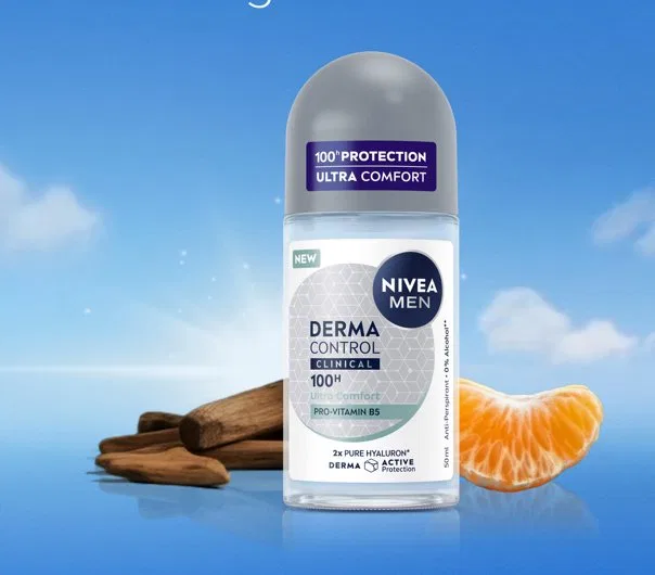 Мужской антиперспирант-ролик 50 мл Derma Control Clinical Ultra Comfort Nivea — фото 4
