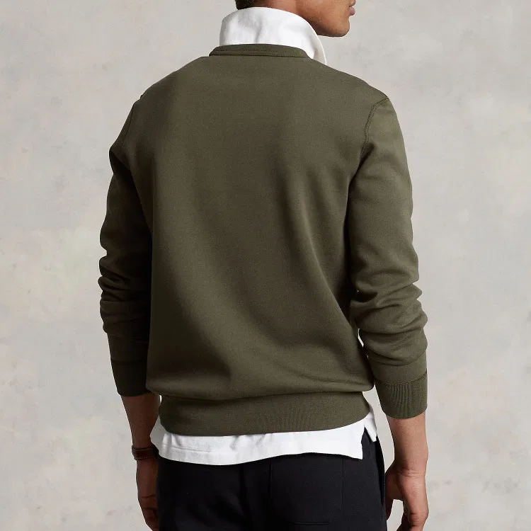 Свитшот Polo Ralph Lauren мужской армейский зеленый — фото 3