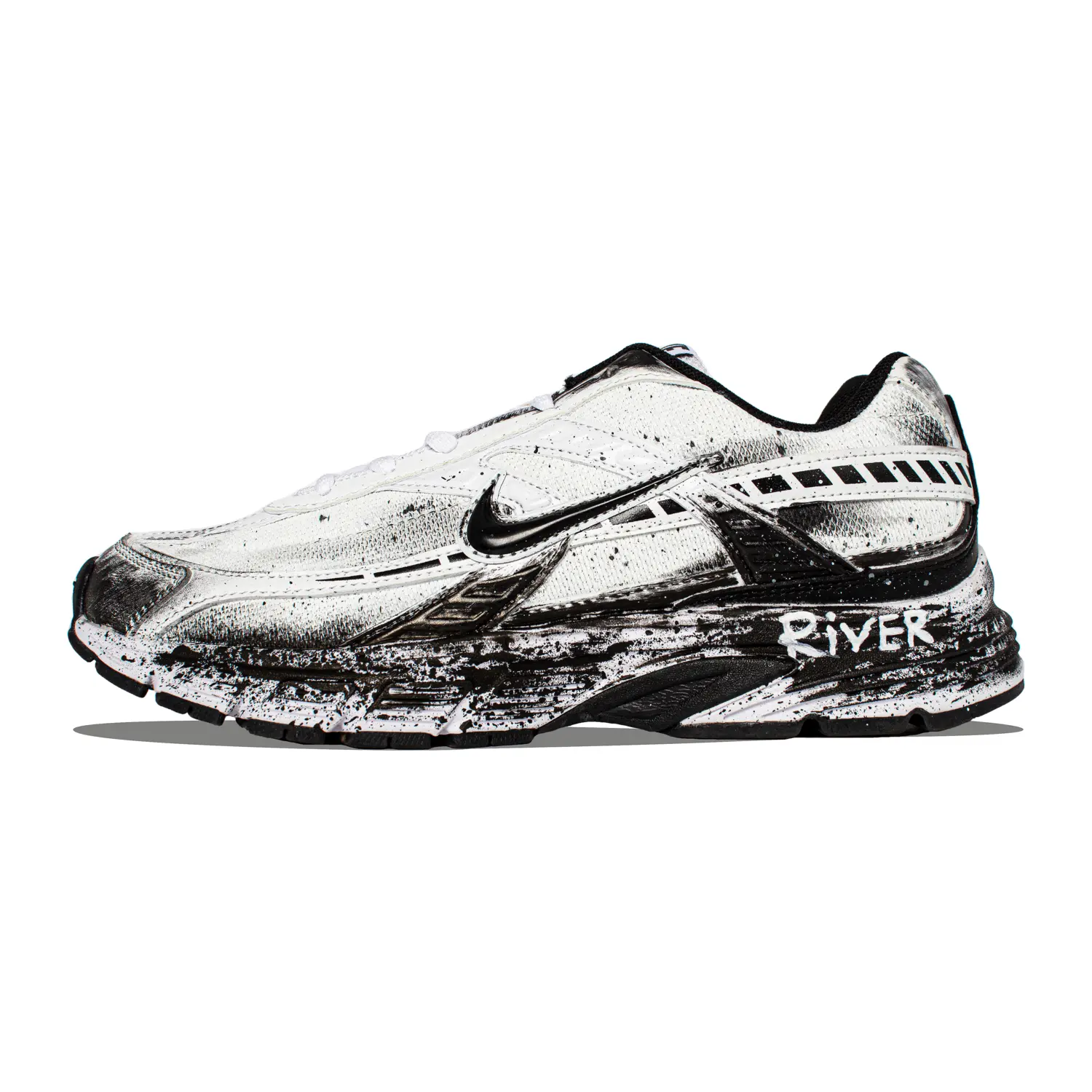 

Nike Кроссовки Initiator с амортизацией, износостойкие, низкие, мужские, белые, черные