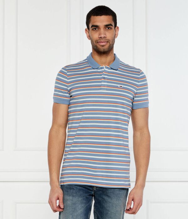 

Рубашка поло Slim fit Tommy Jeans, синий