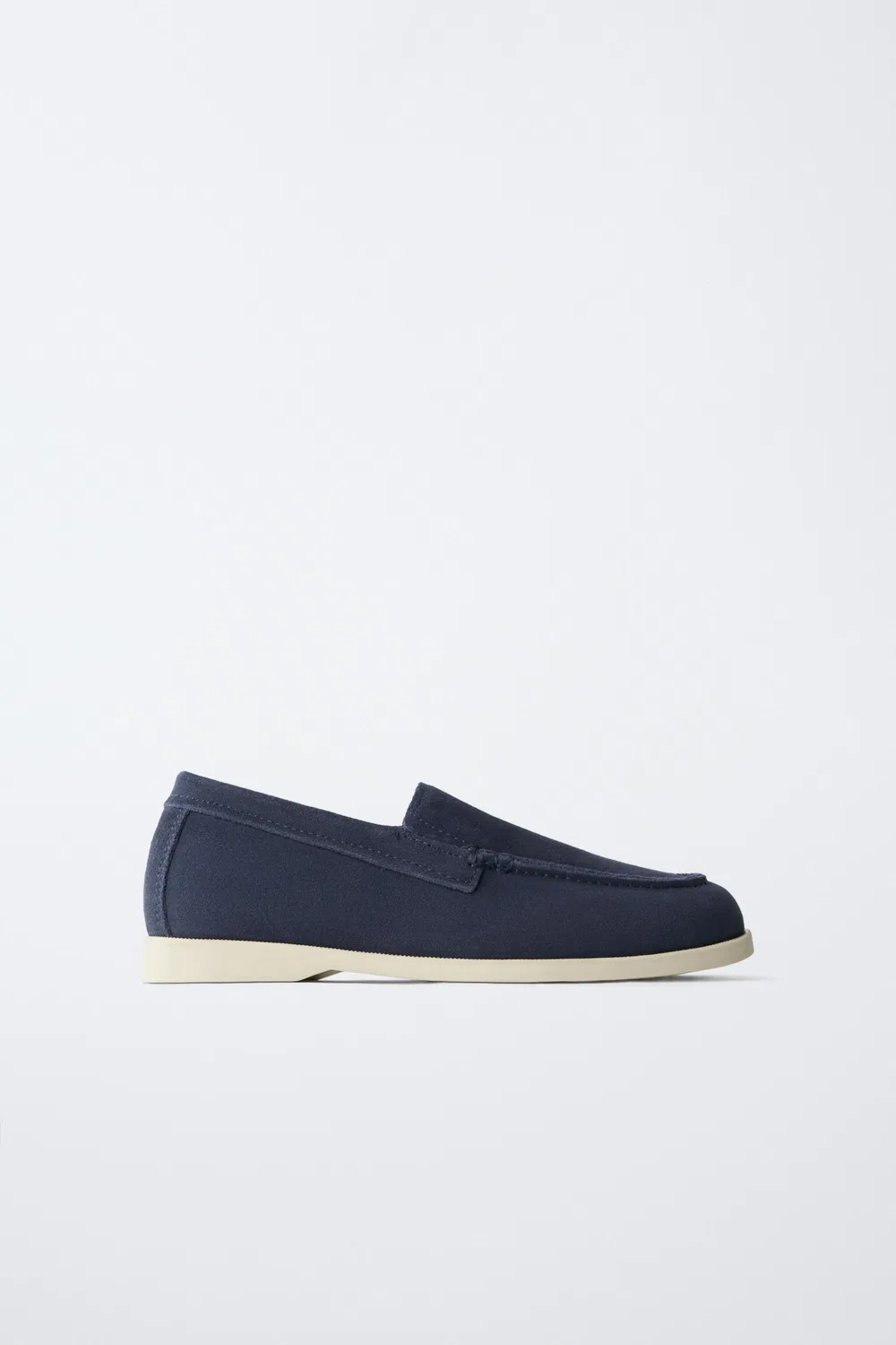 Кожаные туфли для палубы ZARA, Navy Blue