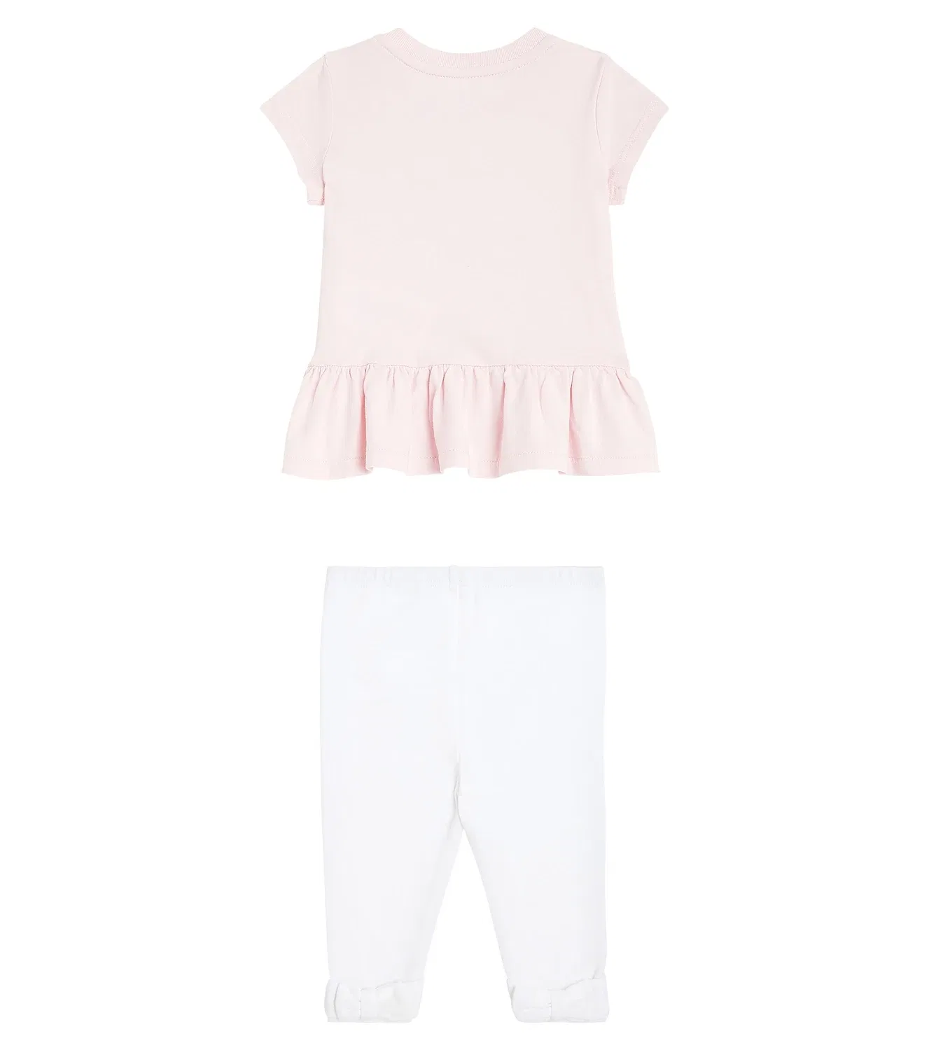 Комплект из футболки с логотипом и леггинсов Polo Ralph Lauren Kids, розовый — фото 4