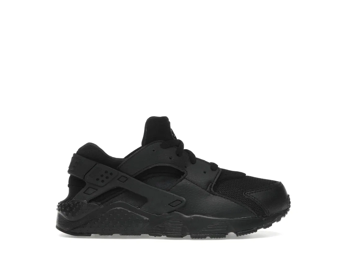 Детские кроссовки без шнурков Nike Air Huarache Run Nike, Black/Black-Black