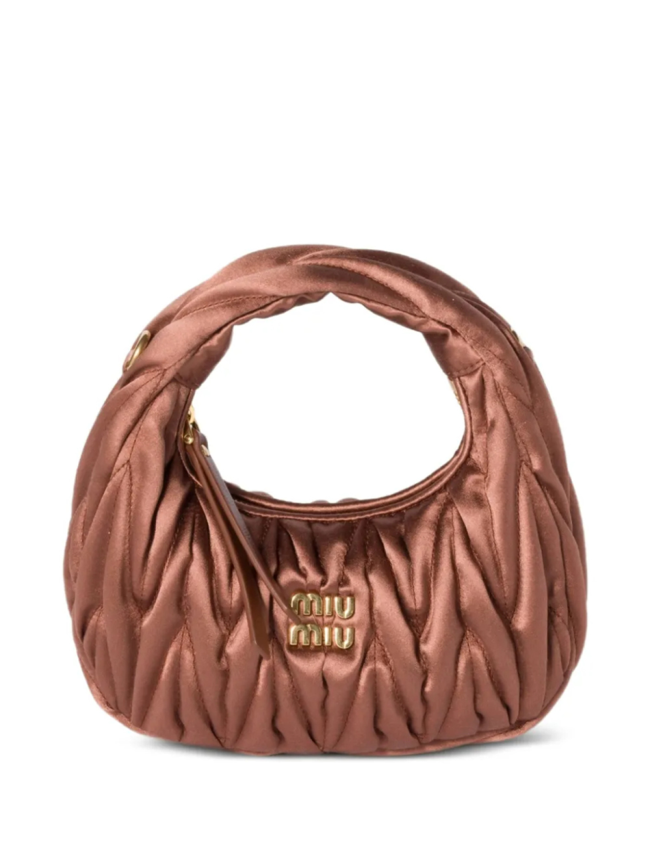 

Сумка-тоут Wander размера мини Miu Miu, коричневый