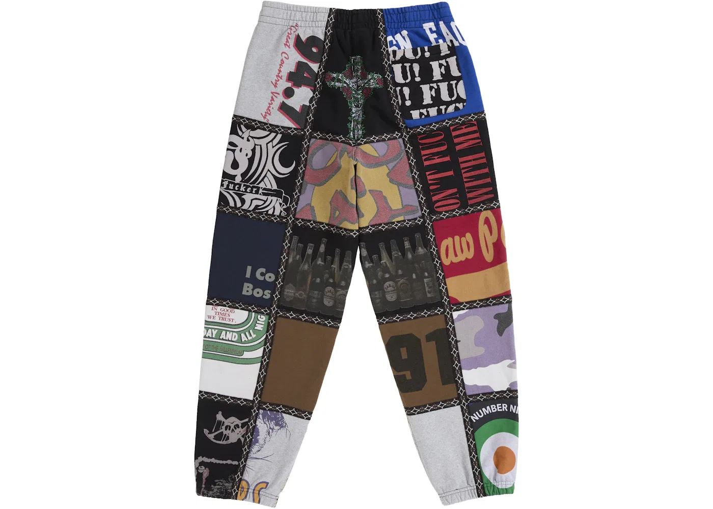 Мужские спортивные штаны с пэчворком Sweatpant Supreme, Multicolor — фото 2
