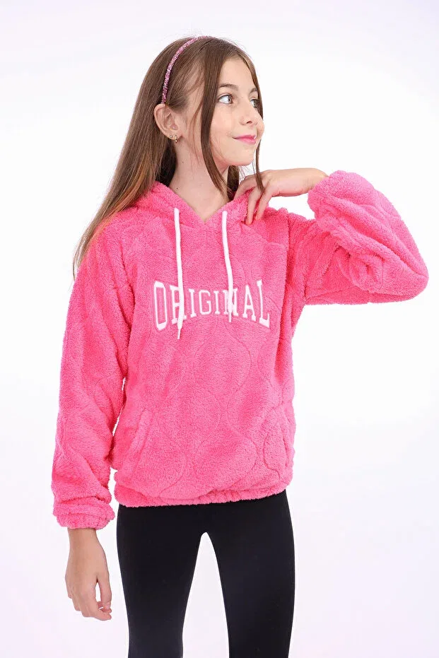 Детские свитшот для девочек с вышивкой Toontoy, Pink — фото 2