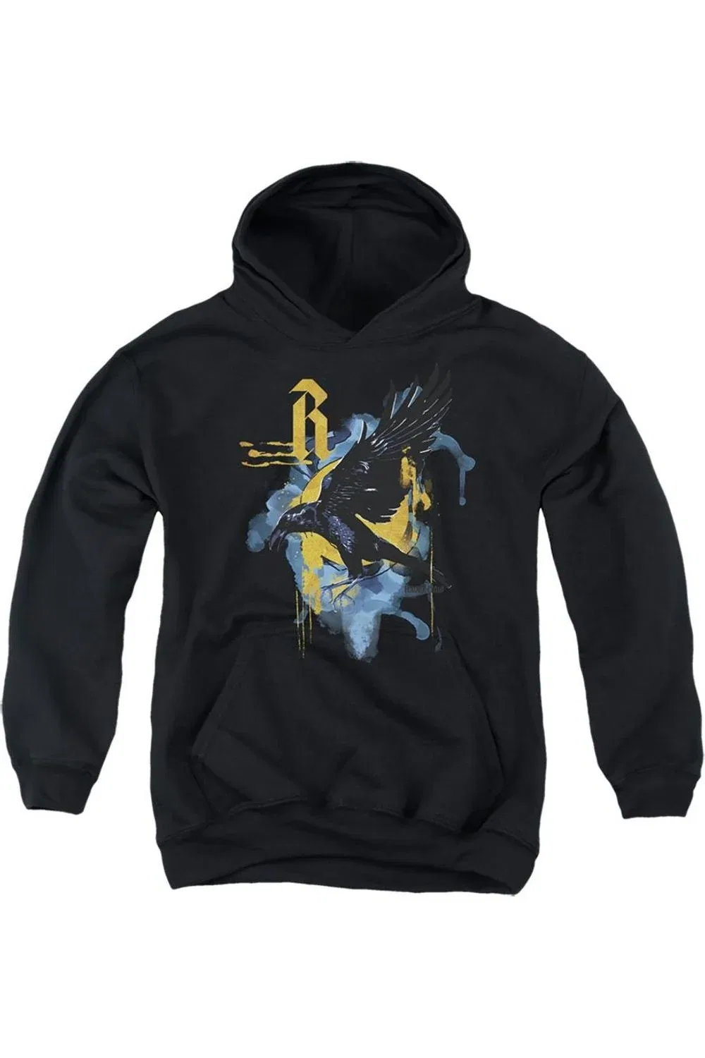 Детское худи с капюшоном Harry Potter Urban Elegance Ravenclaw Raven Gildan, черный