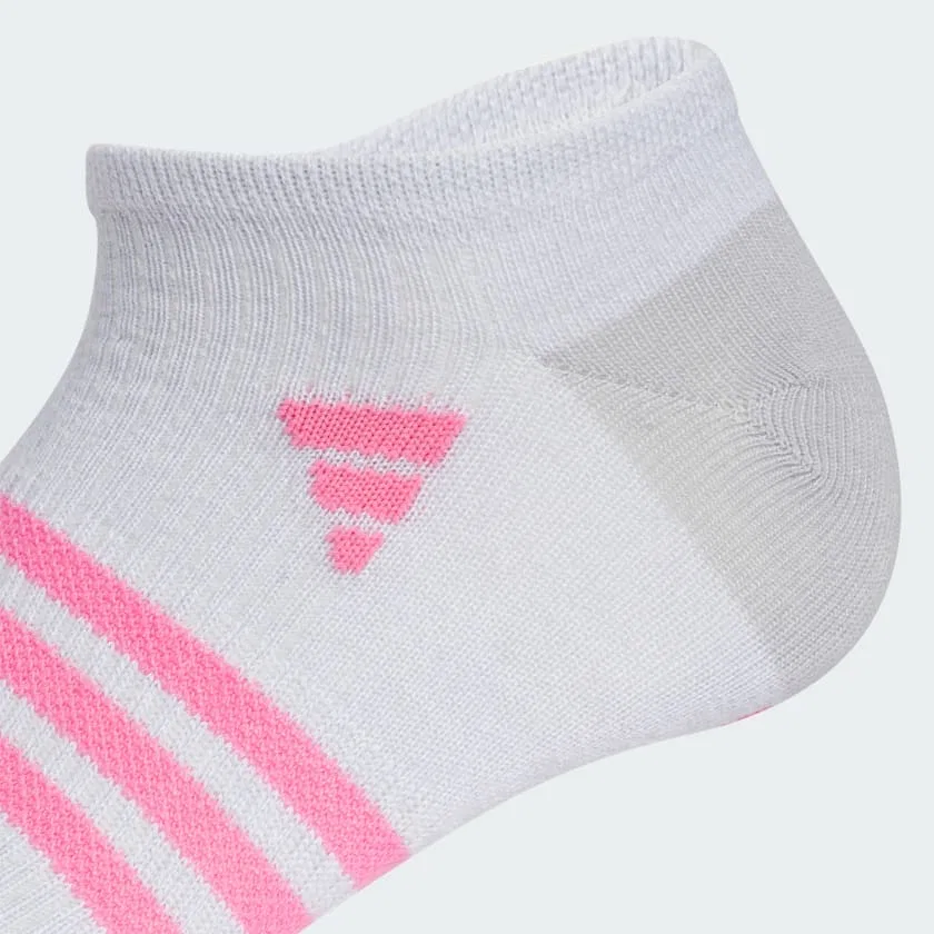 Детские носки-следы 6 пар adidas Superlite 3.0, White / Clear Grey / Pink Fusion — фото 2