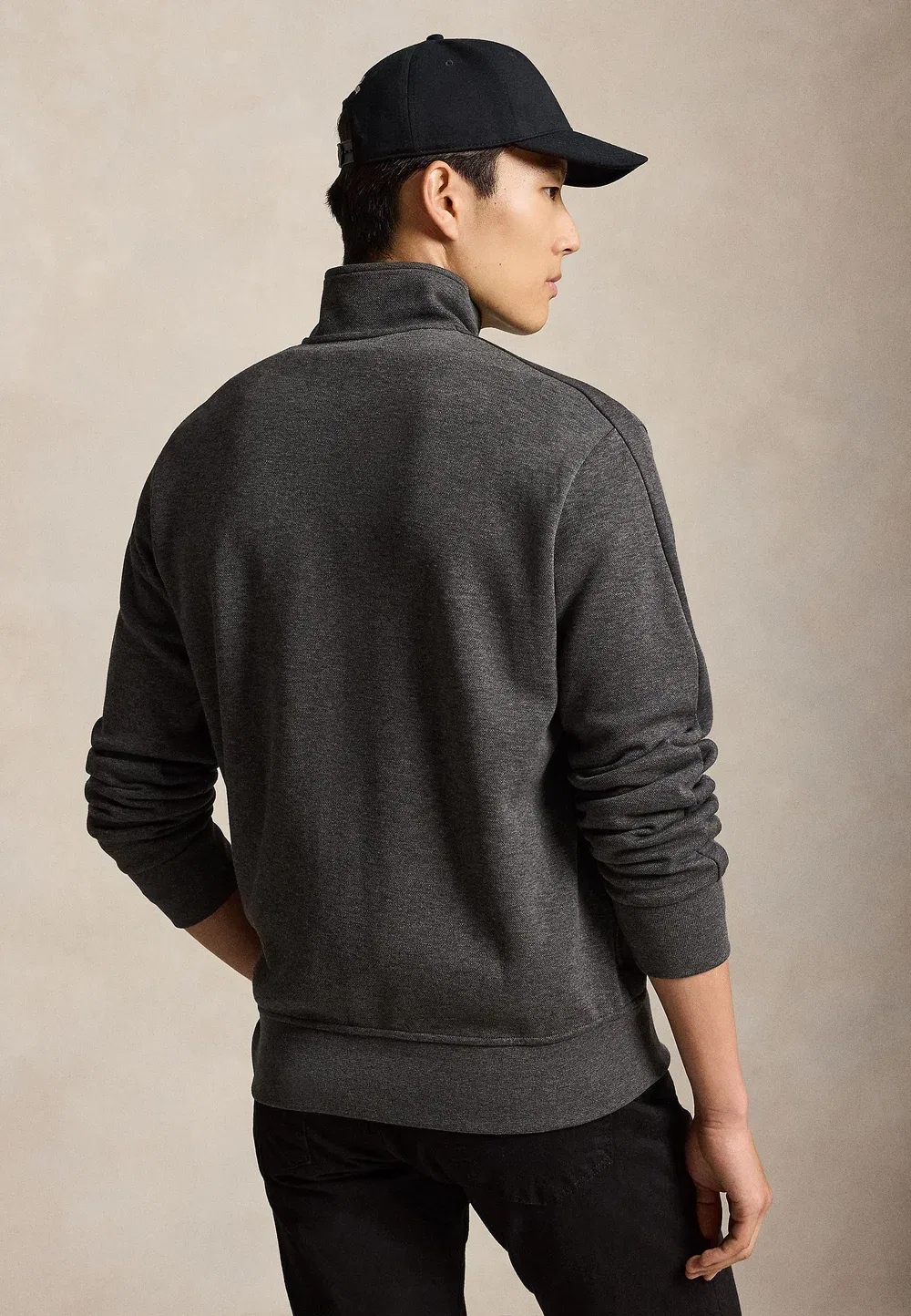 Спортивная куртка из двойной вязки - толстовка на молнии Polo Ralph Lauren, Windsor Heather — фото 3