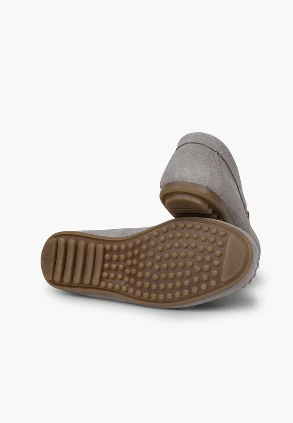 Мокасины кожаные Moccasins Pisamonas Gris claro, серый — фото 4