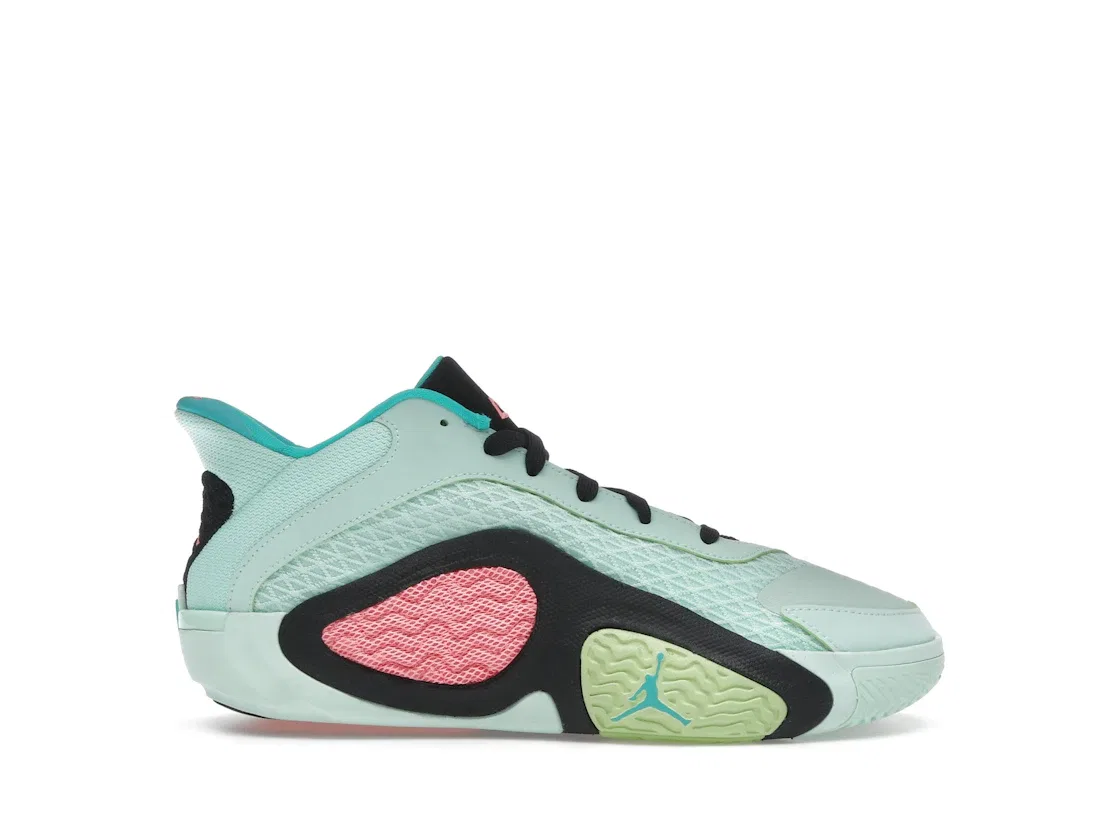 Детские кроссовки для мальчиков с принтом Jordan 2 Tatum Jordan, Mint Foam/Lava Glow/Black/Hyper Jade/Key Lime