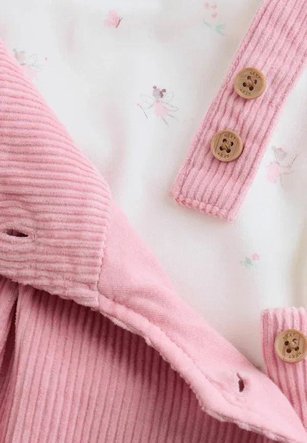 Комплект из платья с цветочным принтом Set - day dress Next, pink, розовый — фото 4