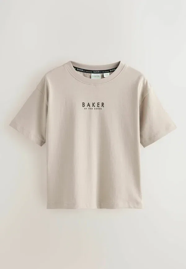 Футболка хлопковая Baker By Ted Baker, черный/оранжевый — фото 4