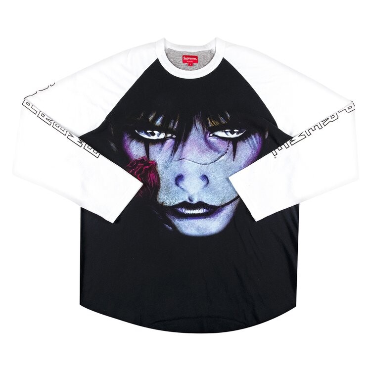 

Лонгслив Supreme x The Crow Raglan Long-Sleeve Top 'White Eyes', белый