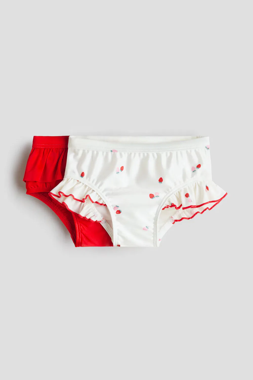 Комплект из 2 плавок с оборками H&M, Rot/Erdbeeren
