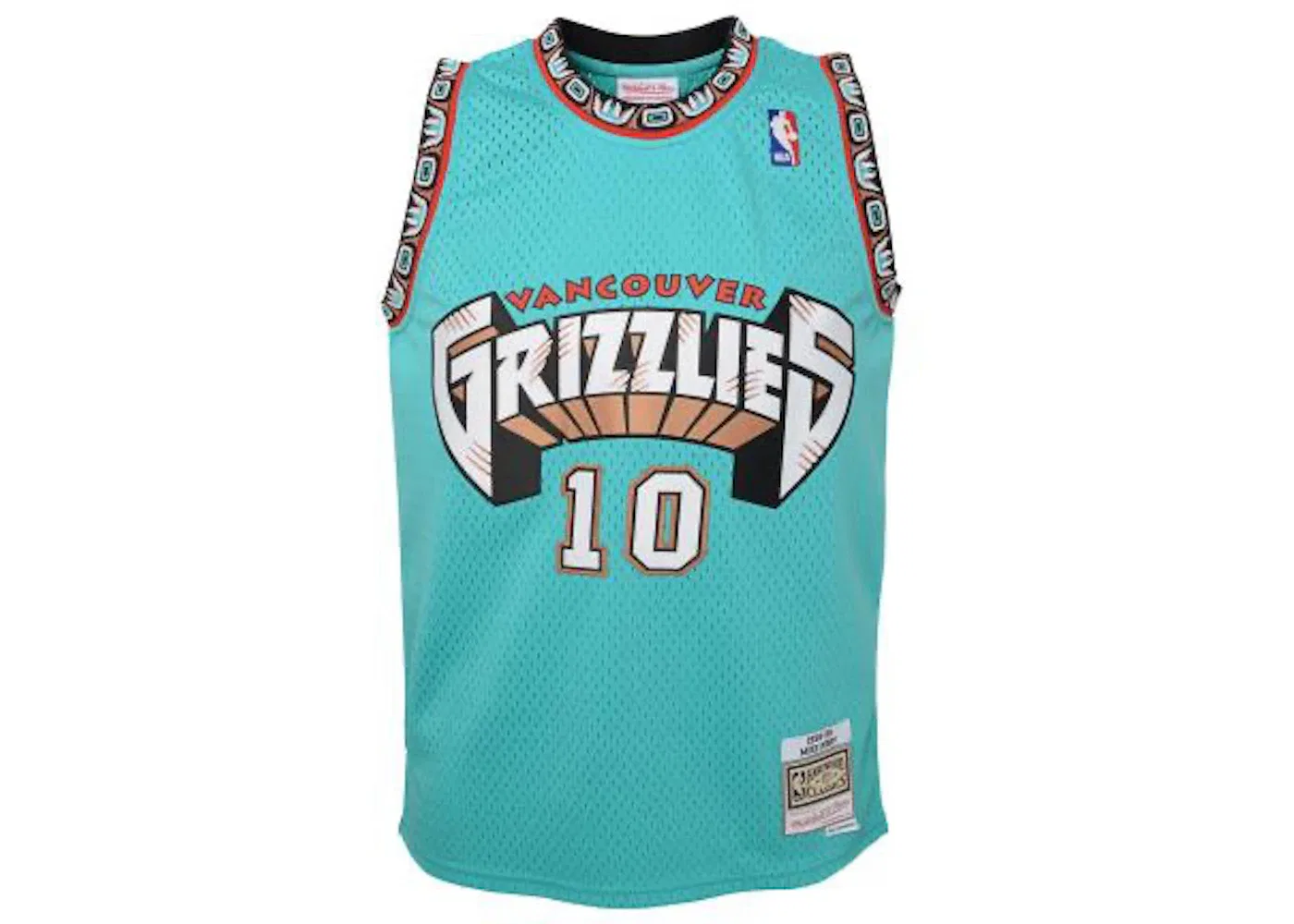 Детская баскетбольная джерси с принтом Mike Bibby Mitchell & Ness, Teal