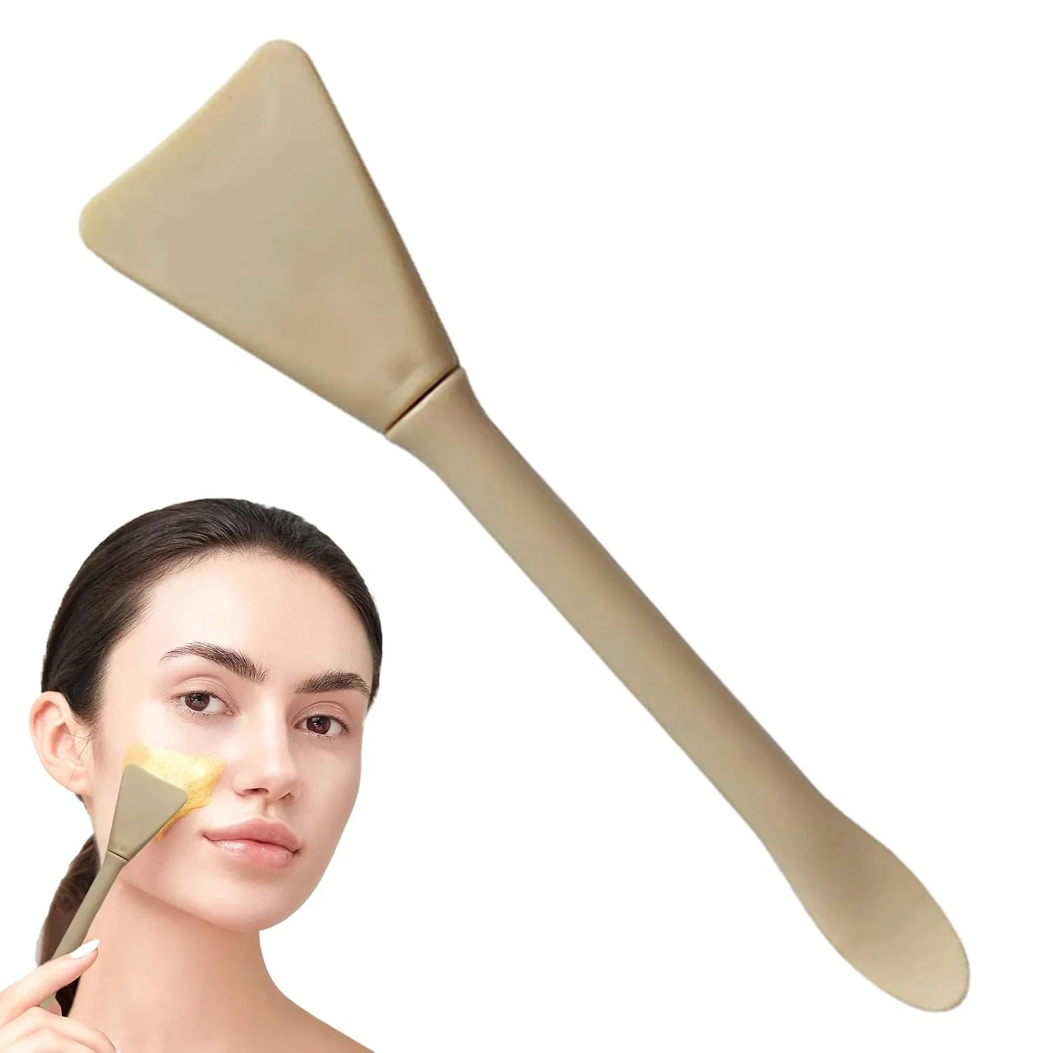 Силиконовая кисть для нанесения масок Khaki, Generisch