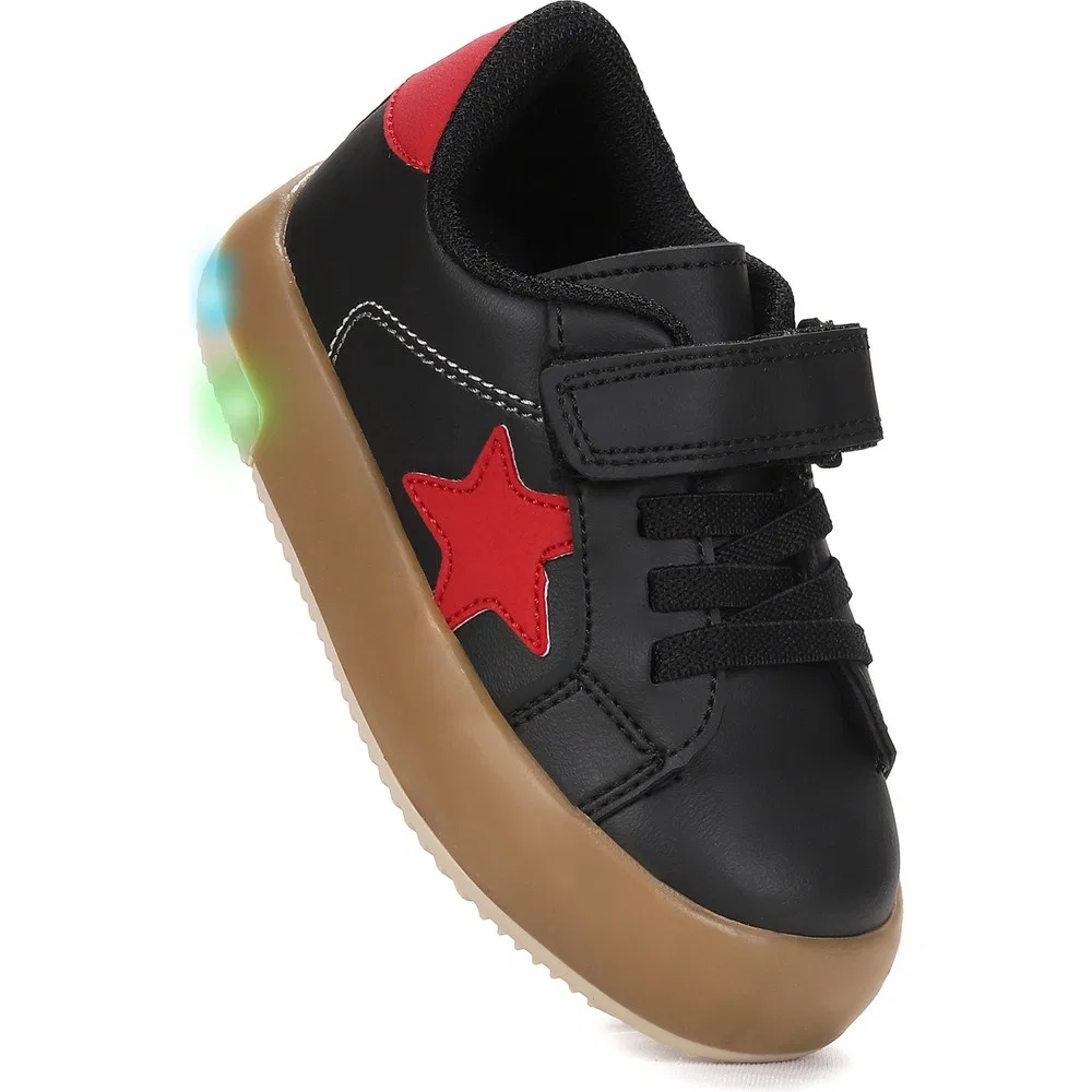 Детские кроссовки для мальчиков с подсветкой на липучках, Rena Kiko Kids