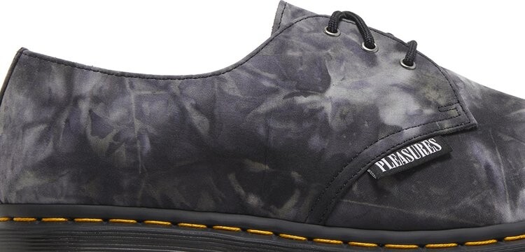 Ботинки Dr. Martens Pleasures x 1461 низкие с принтом, черный — фото 2