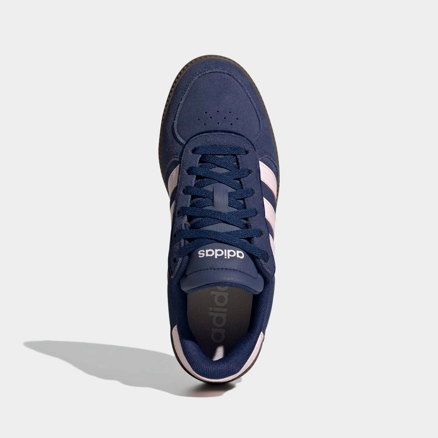 Детские кроссовки с тремя полосками Adidas, Dark Blue/Clear Pink — фото 4