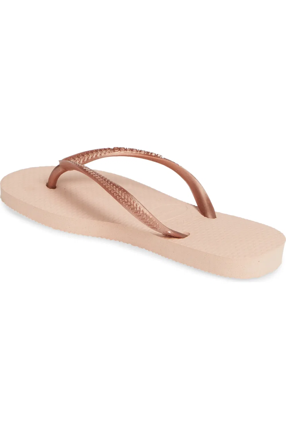 Детские сандалии шлепанцы на плоской подошве Slim Flip Flop Havaianas, Ballet Rose — фото 3