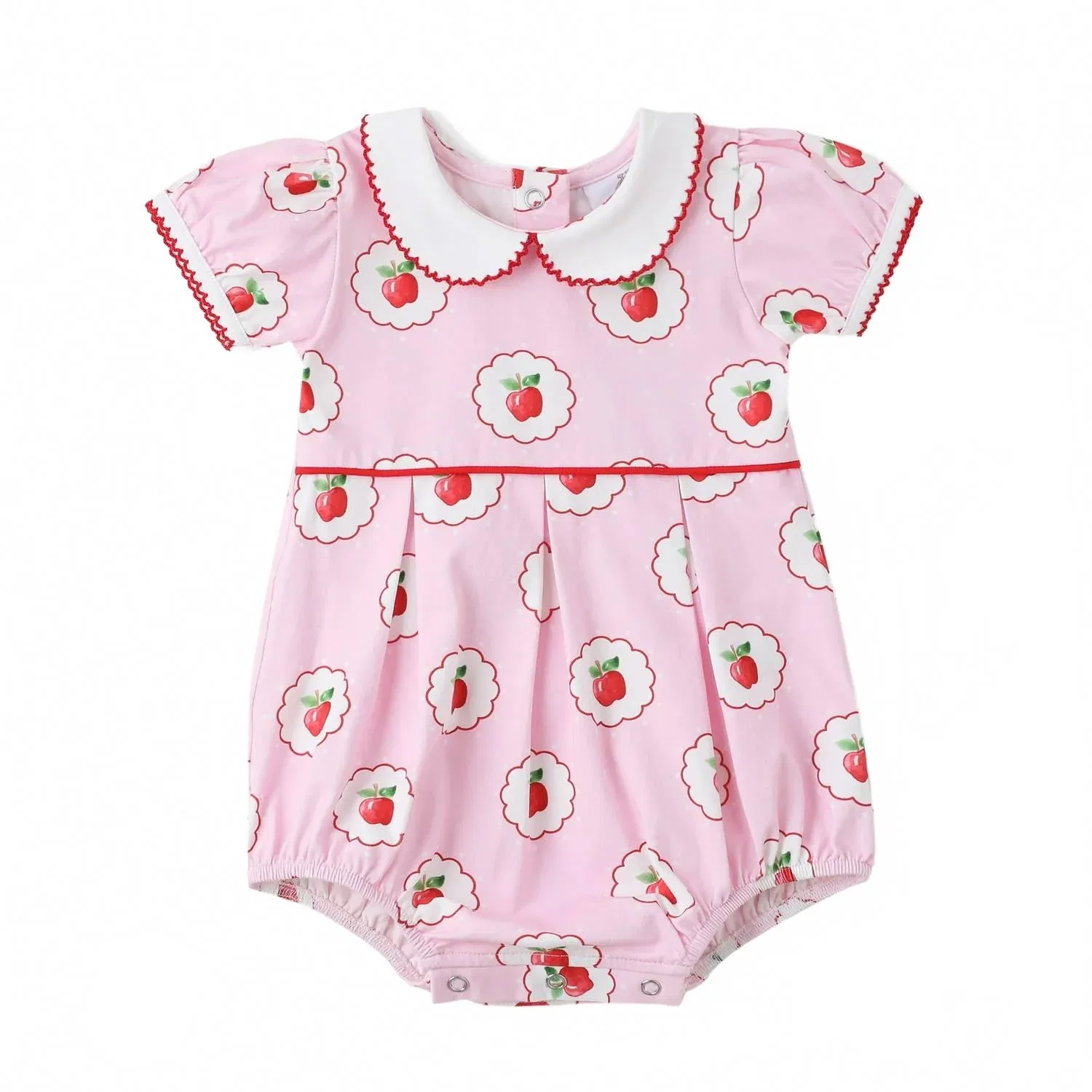 Детский боди-комбинезон с принтом Apples Proper Bubble Swoon Baby Clothing, розовый — фото 2