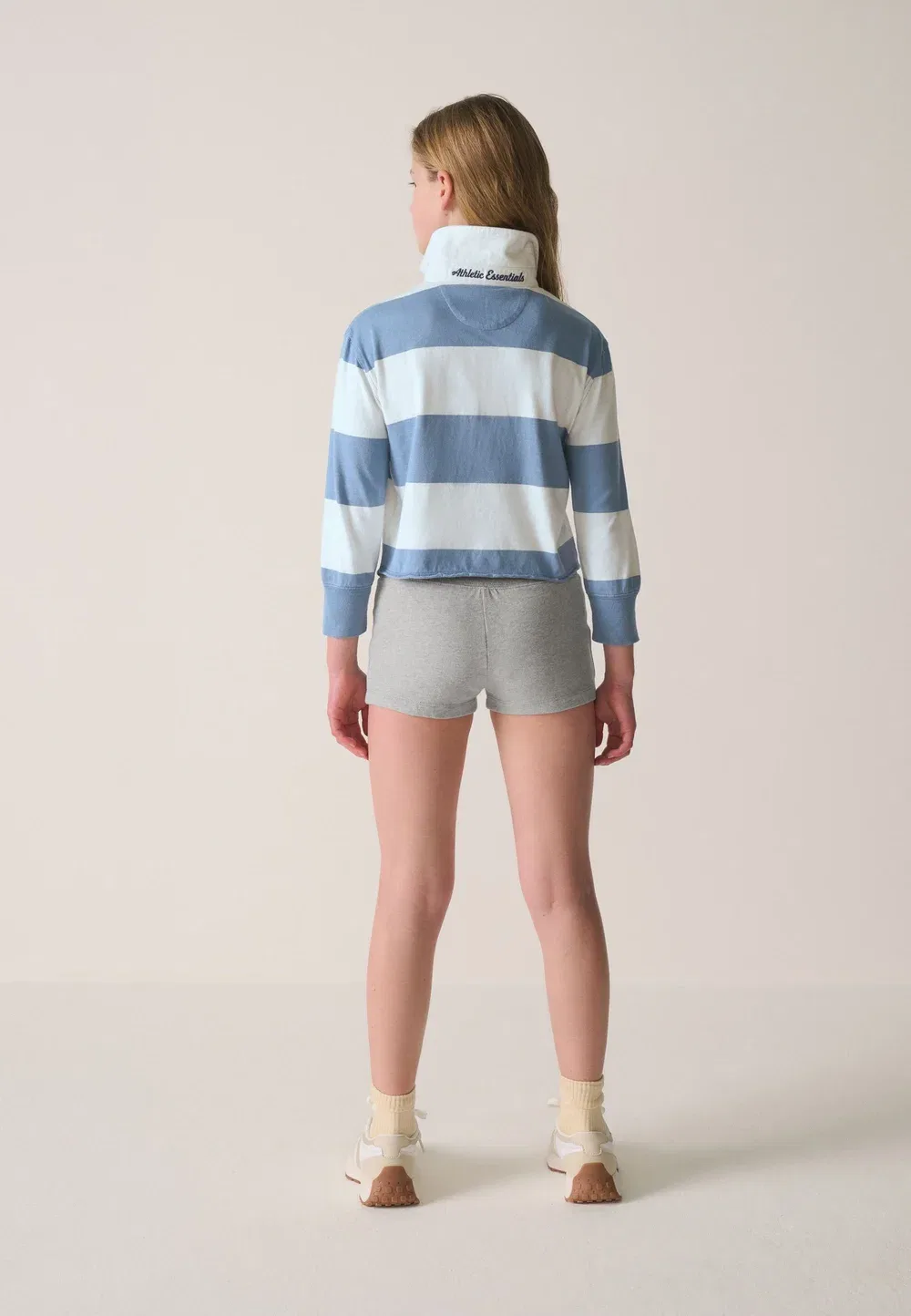 Классический крой - комплект из топа и шорт. - блузка на пуговицах Superdry & Co, Blue White — фото 3