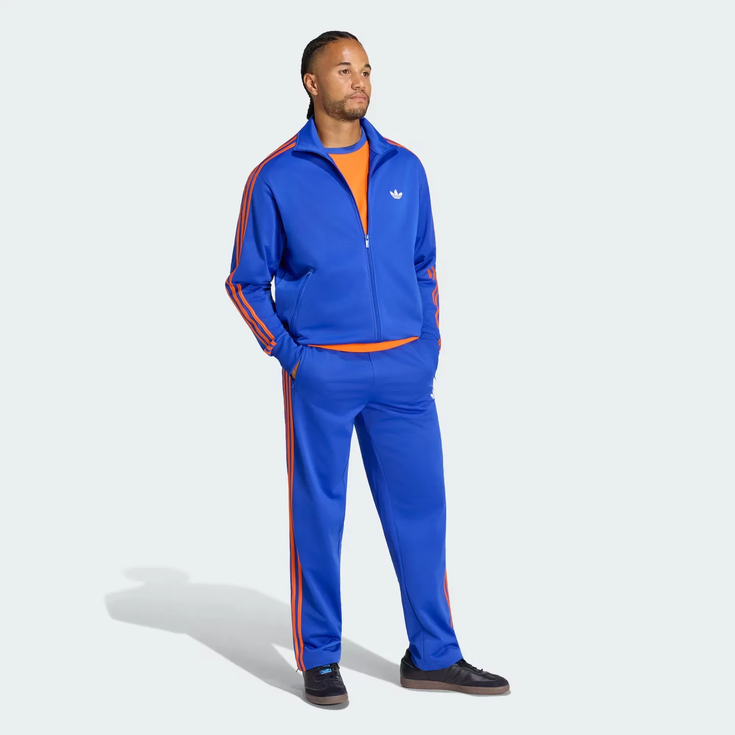 Мужская олимпийка свободного кроя Firebird Adidas Originals, ярко-синий — фото 3