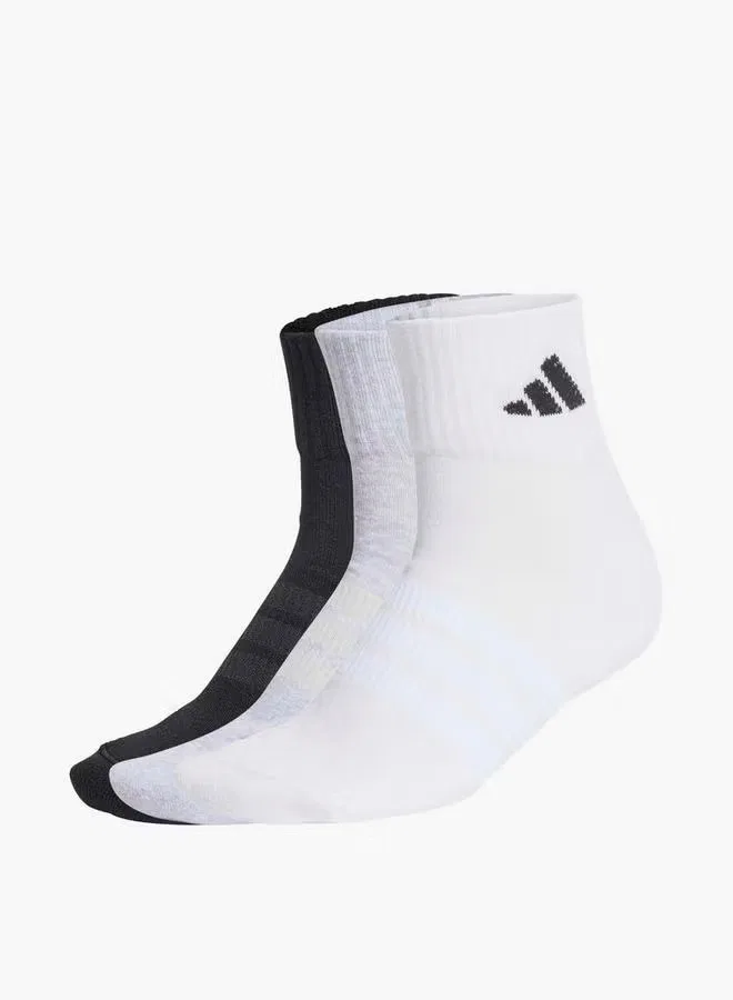 Носки спортивные мужские, комплект из 3 пар, Adidas, мультиколор