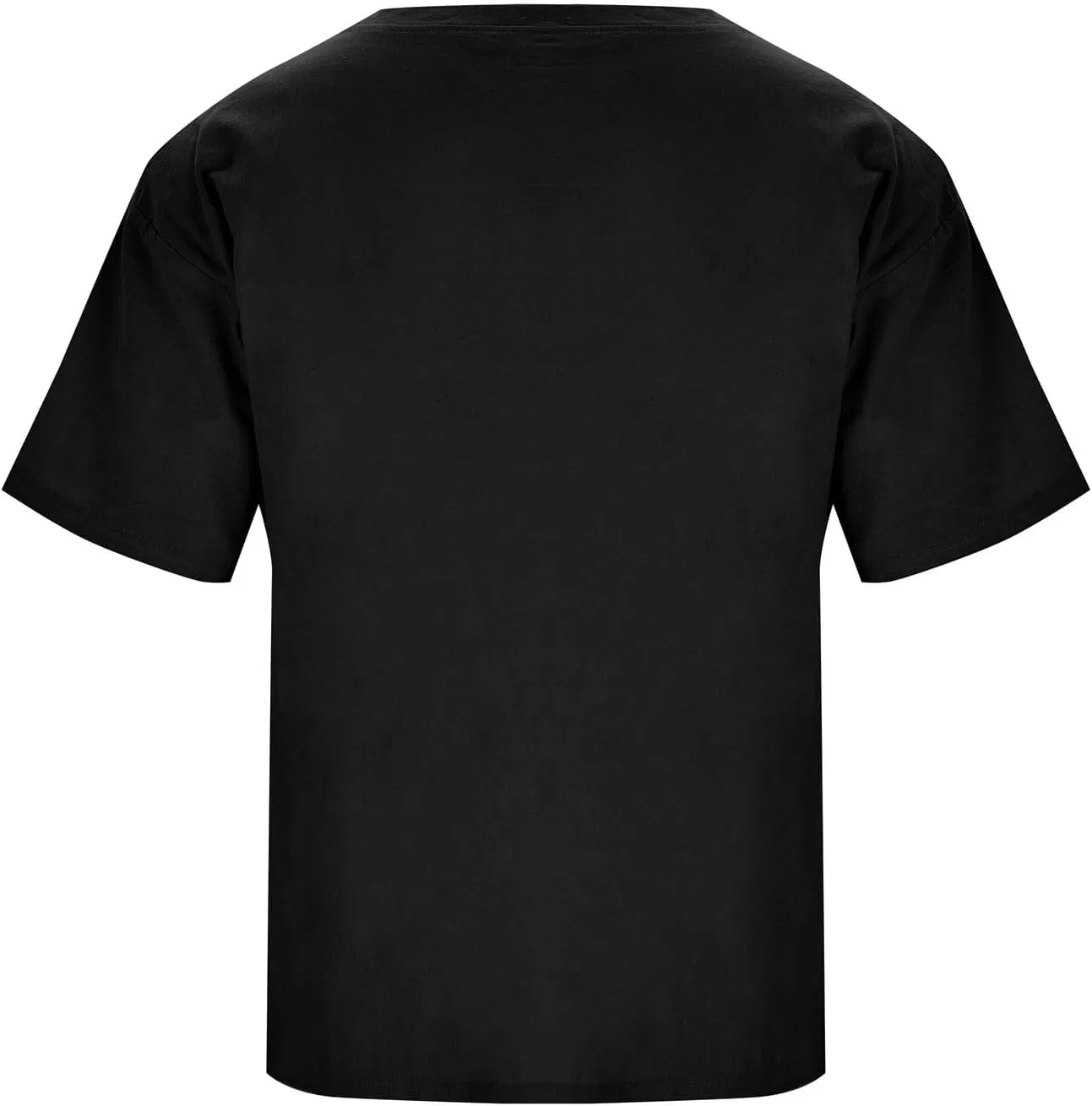Мужская повседневная рубашка с воротником-стойкой Generic, Black — фото 4