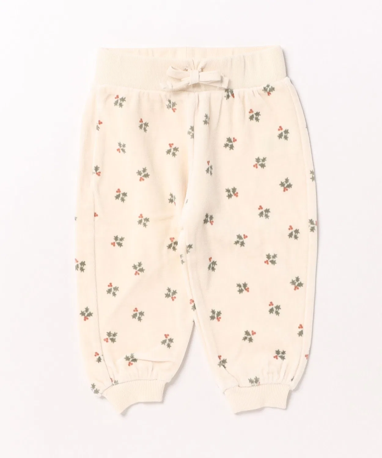 Детские спортивные штаны из велюра Relaxed Sweatpant Quincy Mae, Natural
