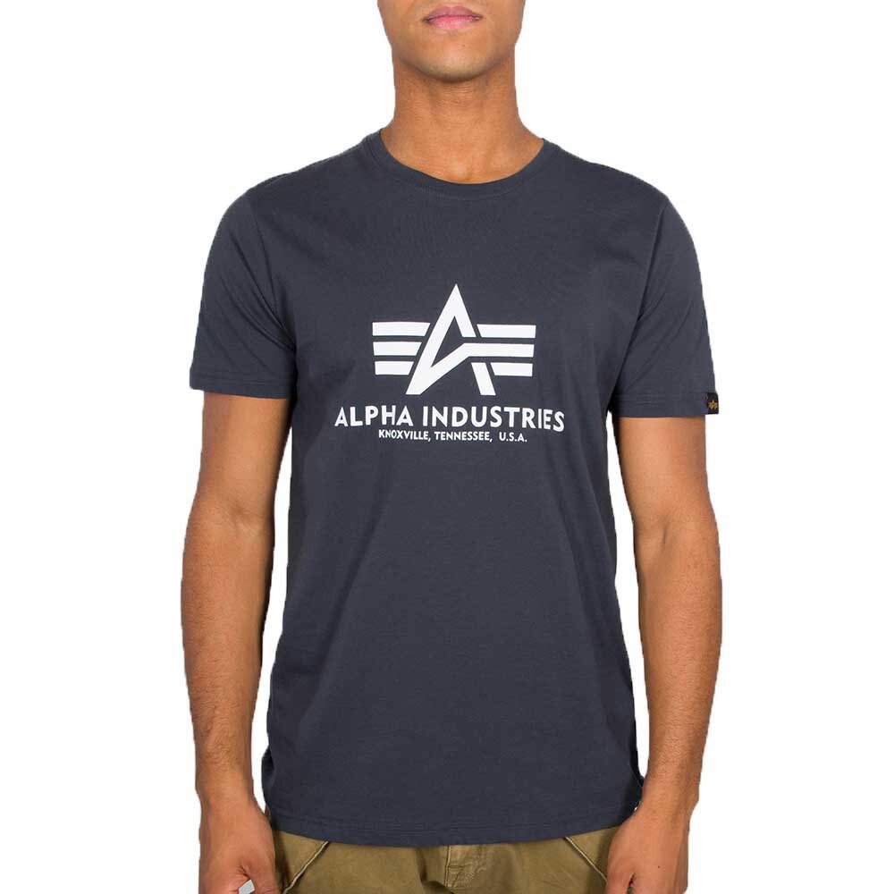 

Футболка с коротким рукавом Alpha Industries Basic, синий