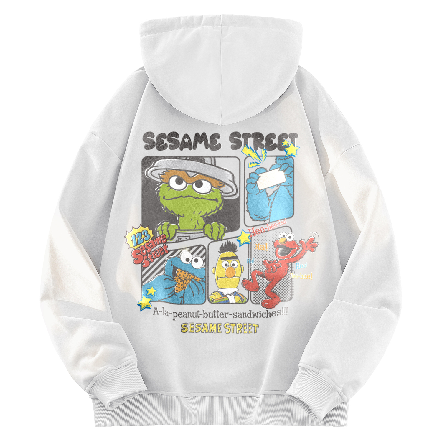 

Свитшот унисекс SESAME STREET, белый