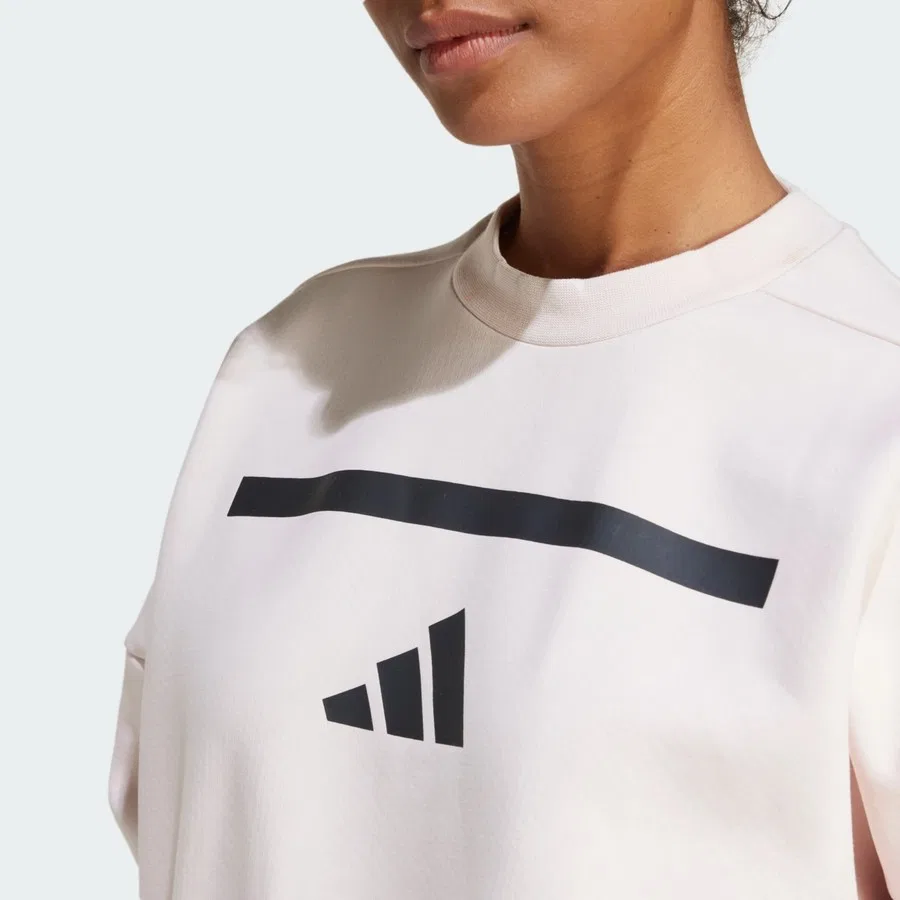 Свитшот спортивный с принтом Z.N.E. adidas, Серый — фото 4