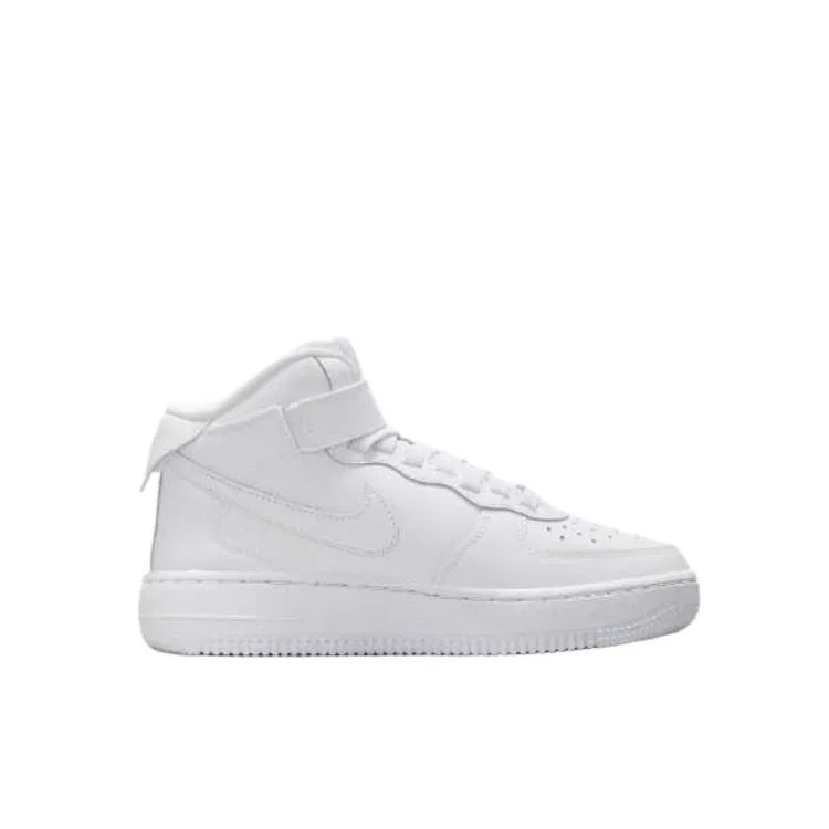 Детские кроссовки унисекс с высокой посадкой Air Force 1 Mid Nike, White — фото 3
