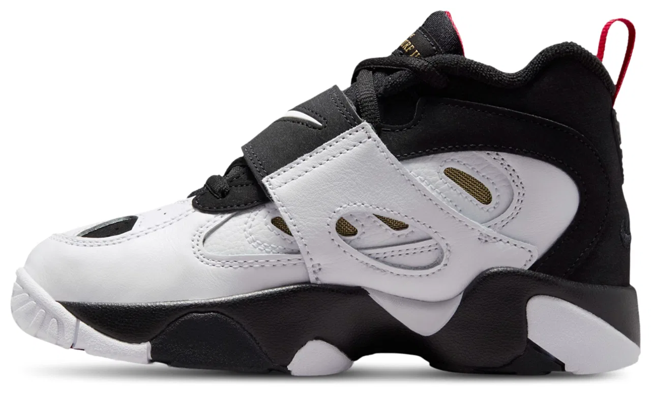 Кроссовки для мальчиков Air Diamond Turf II Nike, цвет Black/White/Gold — фото 2