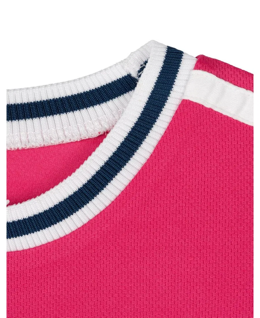 Футболка с принтом Barbie, модель Athletic Varsity Barbie, Fuchsia Purple — фото 3