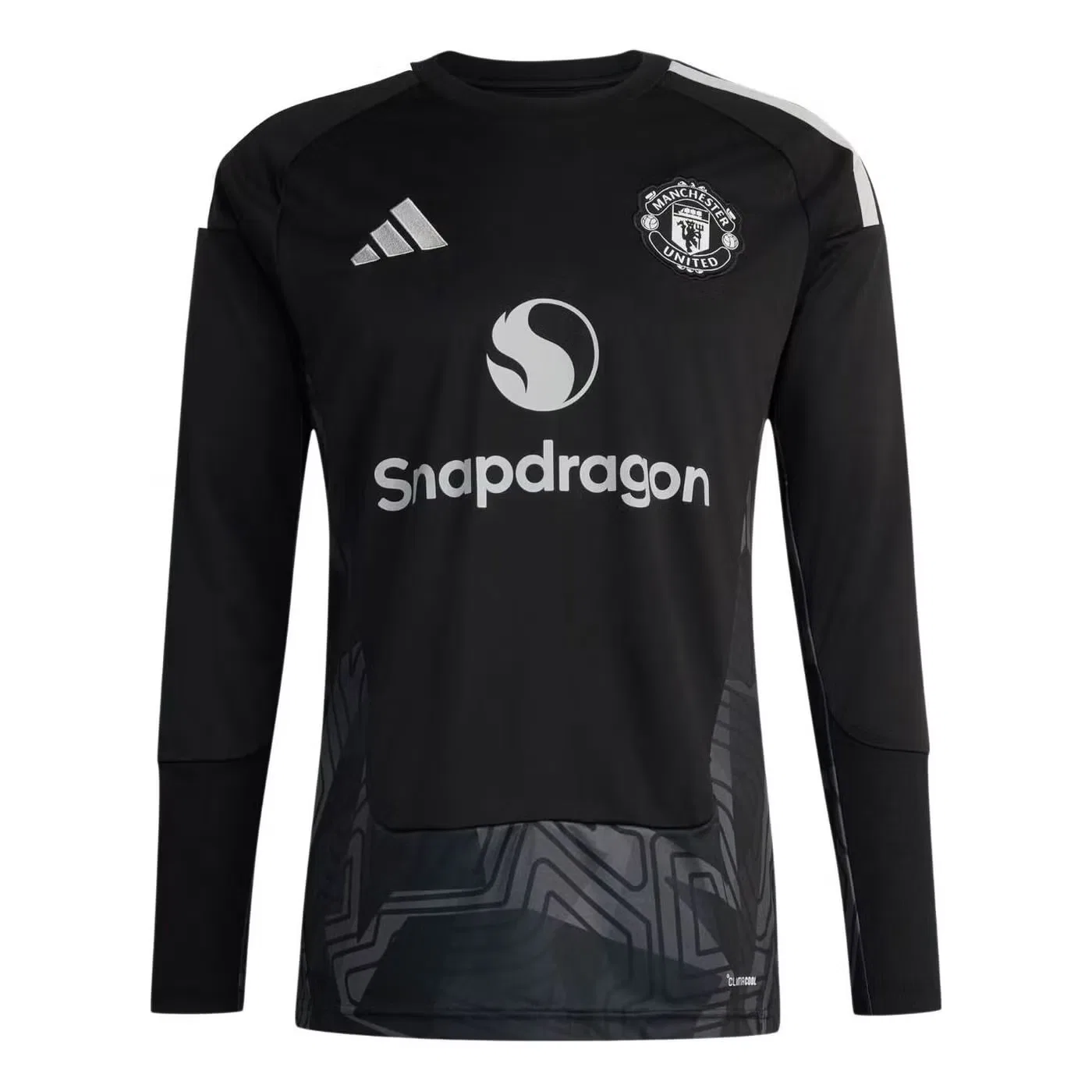 Футболка вратарская с длинным рукавом Manchester United 26/27 Adidas, черный
