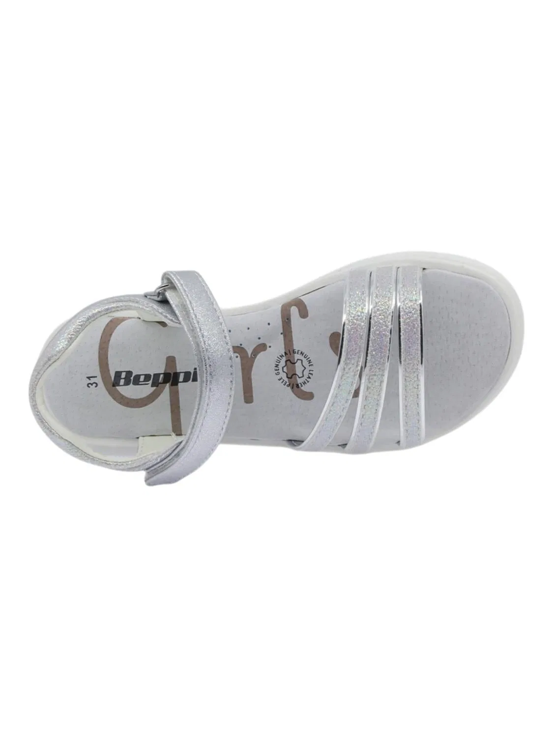 Сандалии Beppi Casual Sandal серебристого цвета — фото 3