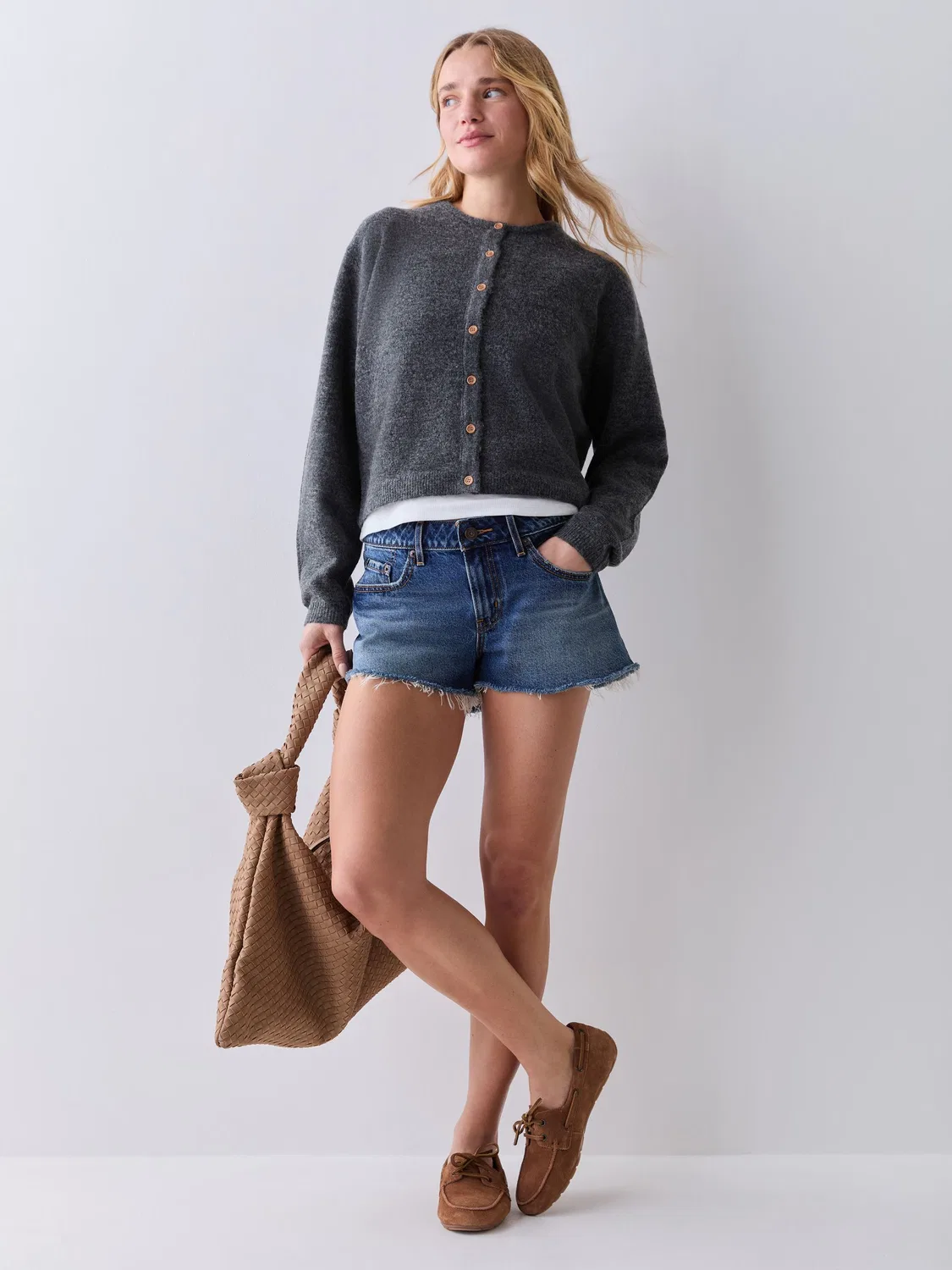 Шорты джинсовые с низкой посадкой Levi's, Mid Blue Denim