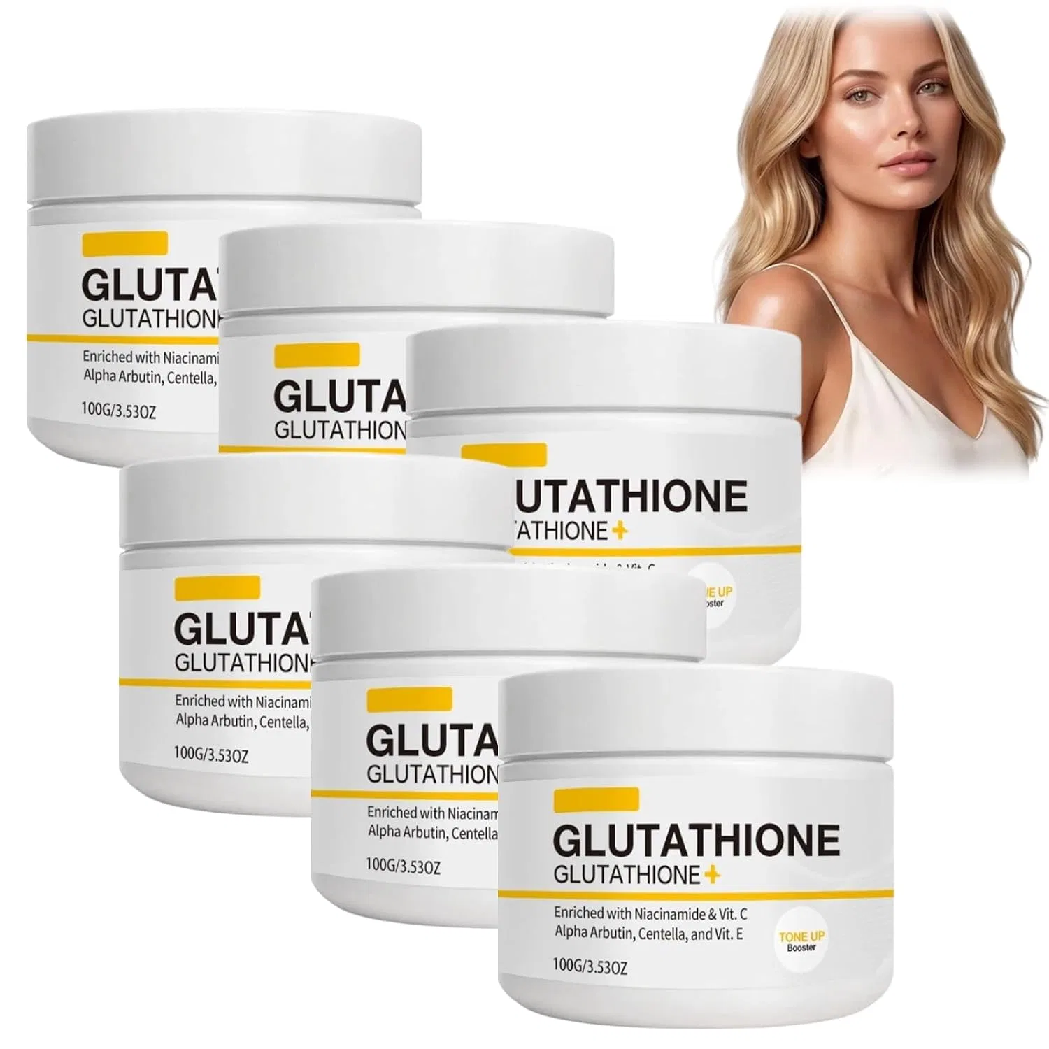 Скраб для тела Glutathion mit Hagebutte und Meersalz, 6 шт, 100 г, SURDVAS