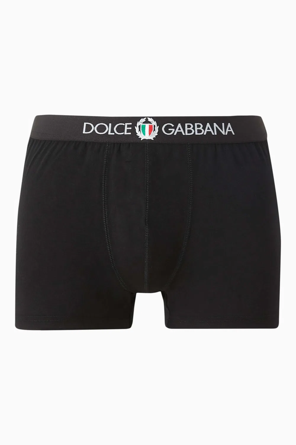 Трусы-боксеры с принтом Emblem Dolce & Gabbana, черный
