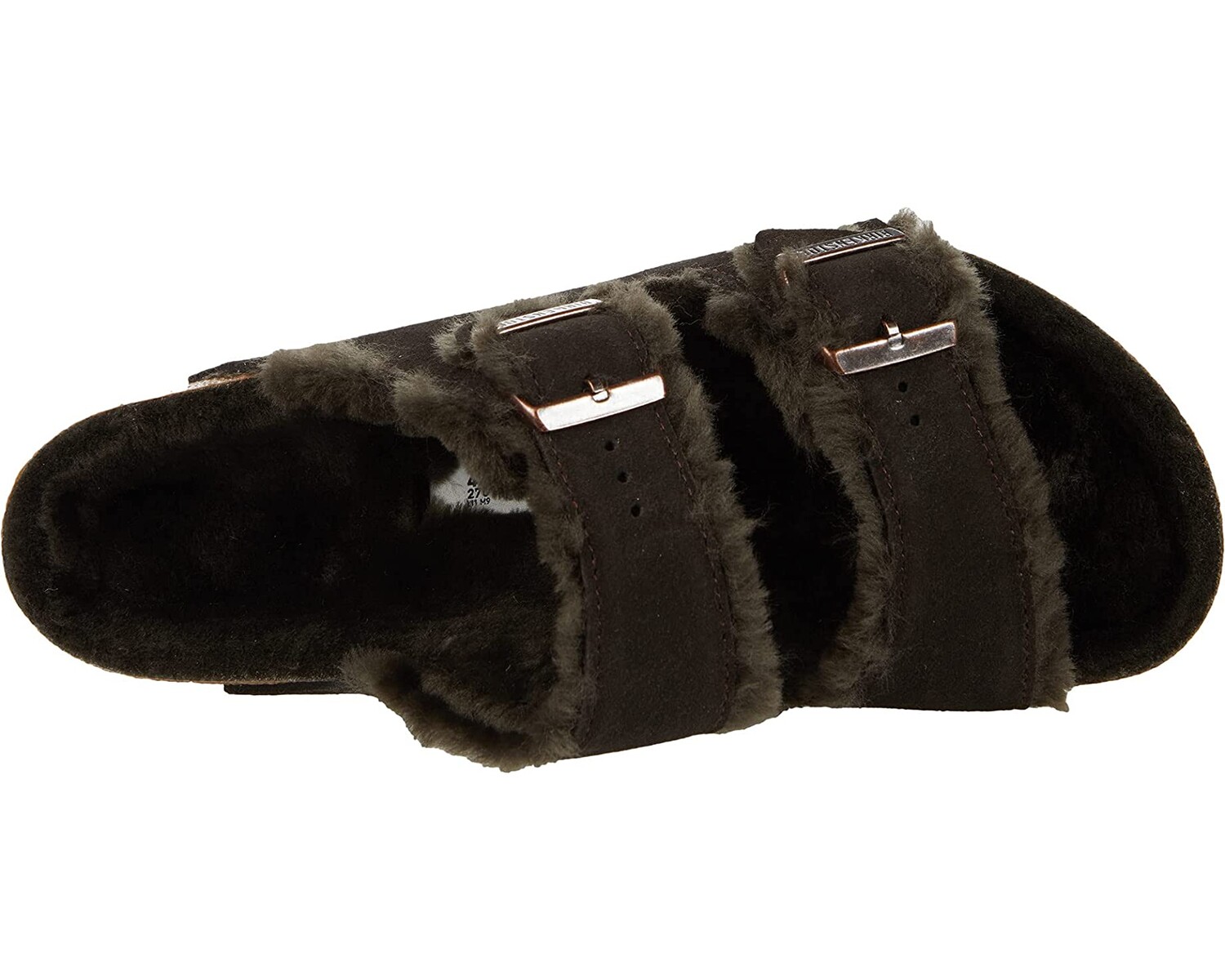 

Сандалии Arizona Shearling Birkenstock, мокко