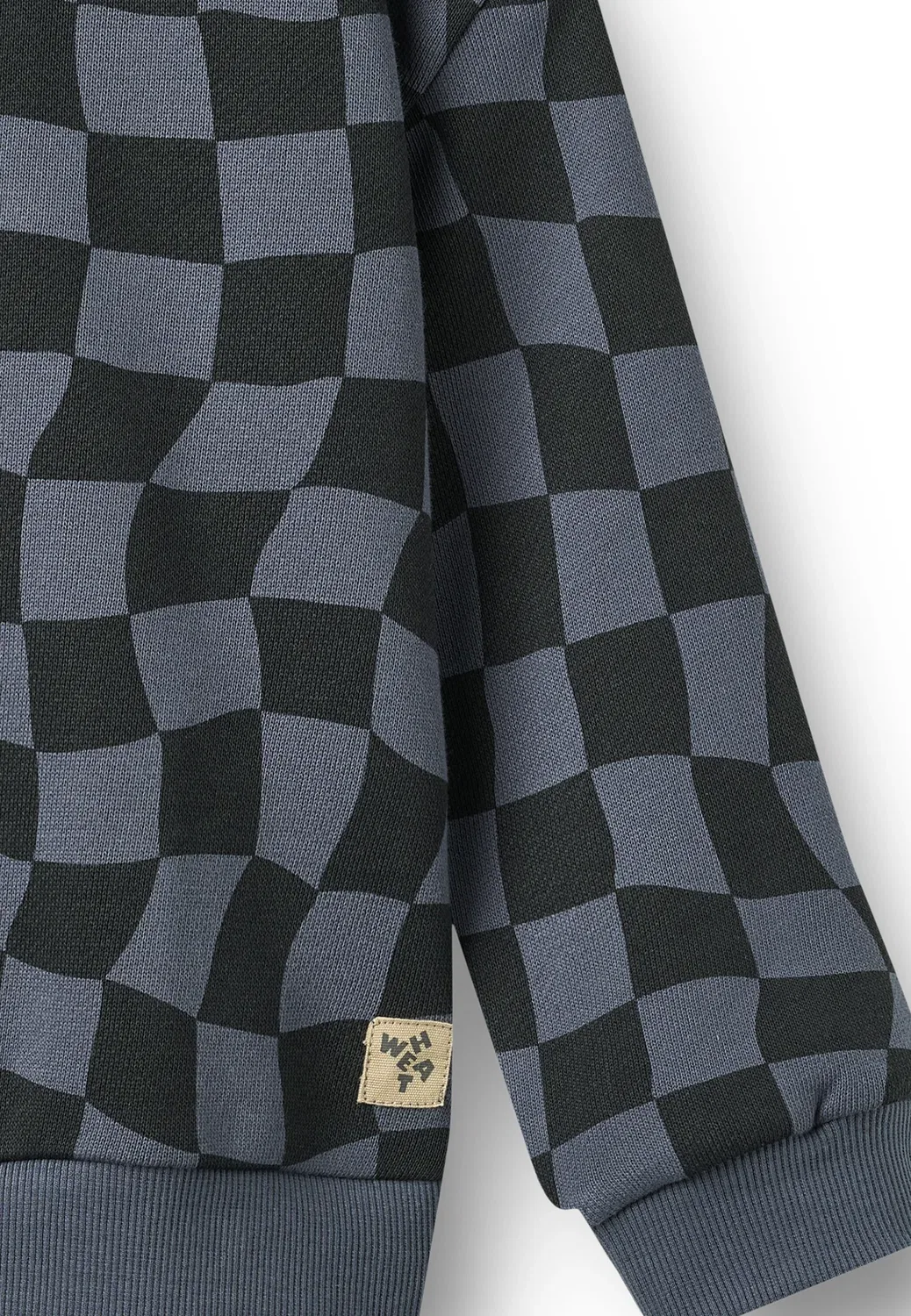 Толстовка унисекс - толстовка Wheat, Navy Blue Check — фото 3
