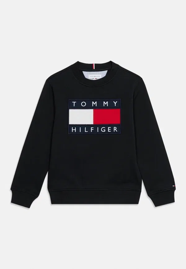 Свитшот с принтом Tommy Hilfiger, черный — фото 3