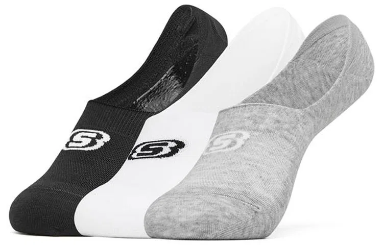 Детские носки с длинным рукавом Skechers, 3 пары, Black/White/Gray