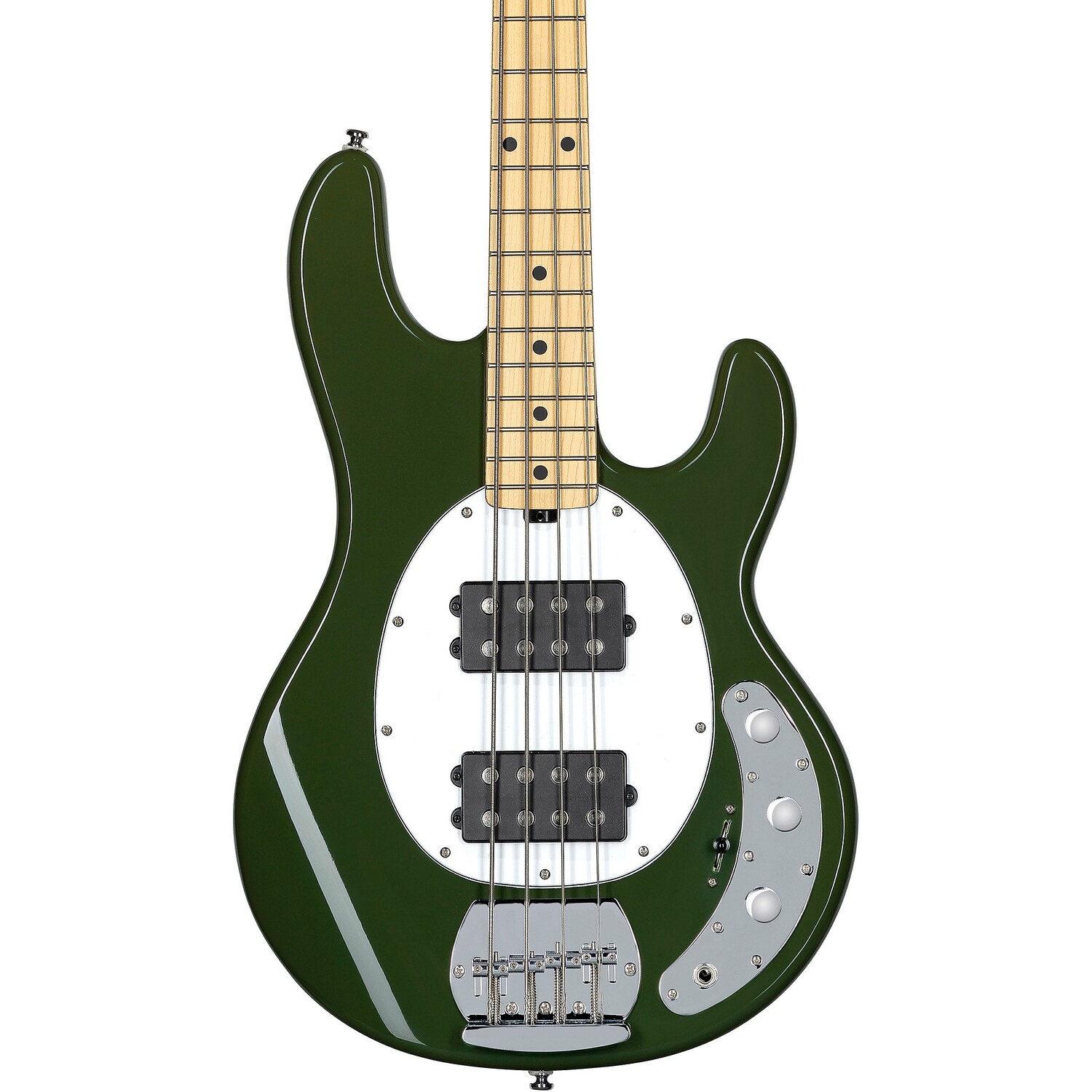 

Sterling by Music Man StingRay Ray4HH Электрический бас-гитара с кленовой накладкой оливкового цвета