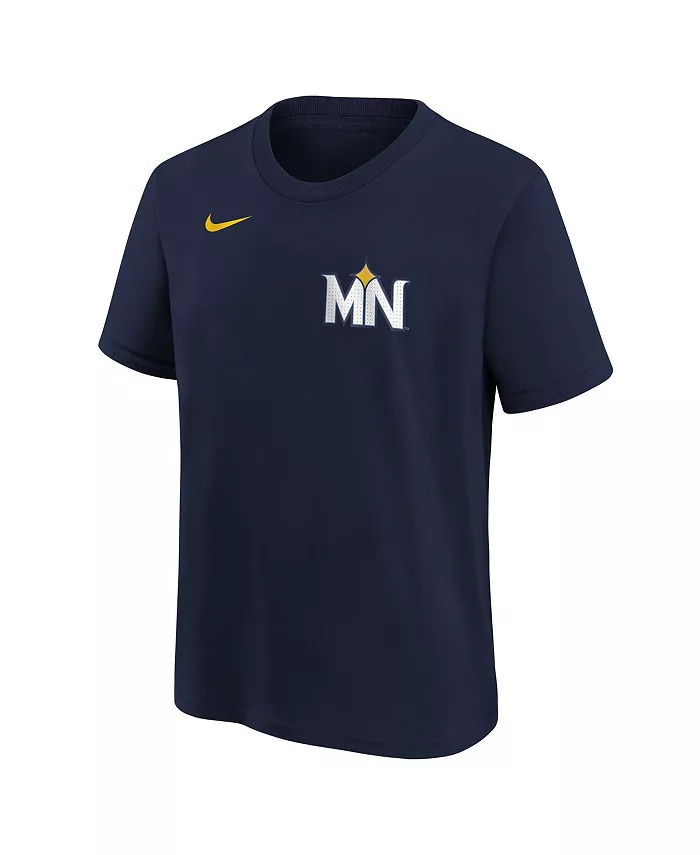 Футболка Royce Lewis Minnesota Twins Fuse City Connect с именем и номером для подростков, цвет Navy Nike — фото 2