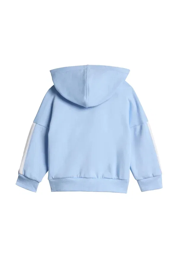 Костюм из футера с капюшоном Adidas Originals Glow Blue White, белый/голубой — фото 2
