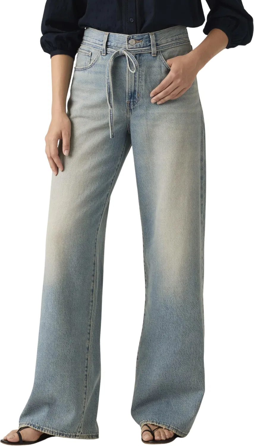 Женские джинсы свободного кроя Straight Mid Rise Baggy Fit Levi's, Gamble Time - Medium Wash